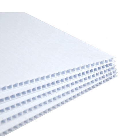 LAMINA DE COROPLAS BLANCA DE 6MM, 1.22 X 2.44MTS