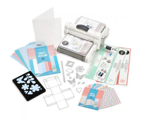 SIZZIX BIG SHOT + KIT DE INICIACIÓN (BLANCO Y GRIS)